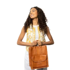 RE:DESIGNED Felicia - Skindtaske 6132 Burned Tan fra RE:DESIGNED