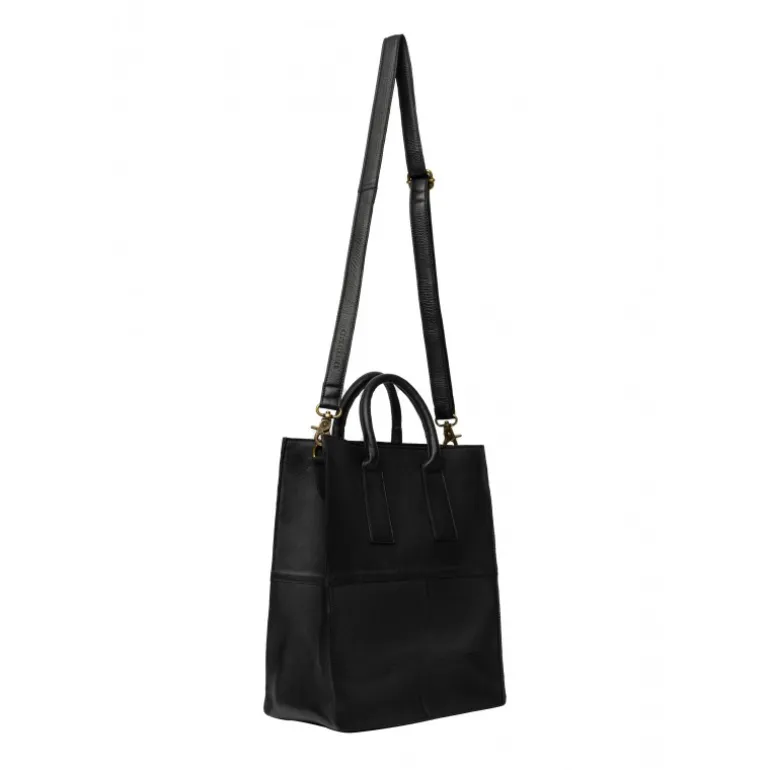 RE:DESIGNED Felicia - Sort skindtaske 6132 Black fra RE:DESIGNED