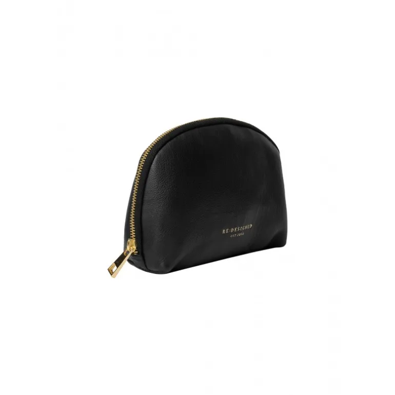 RE:DESIGNED Hoshi - Skind kosmerik pung 6332 Black fra RE:DESIGNED