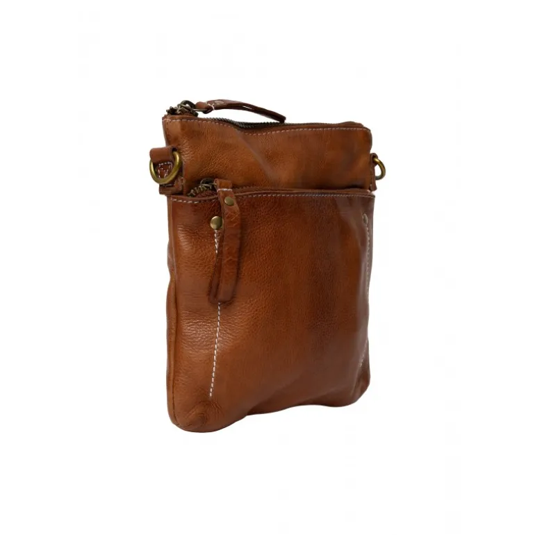 RE:DESIGNED Jara Small - Brun skind taske 6430 Walnut fra RE:DESIGNED