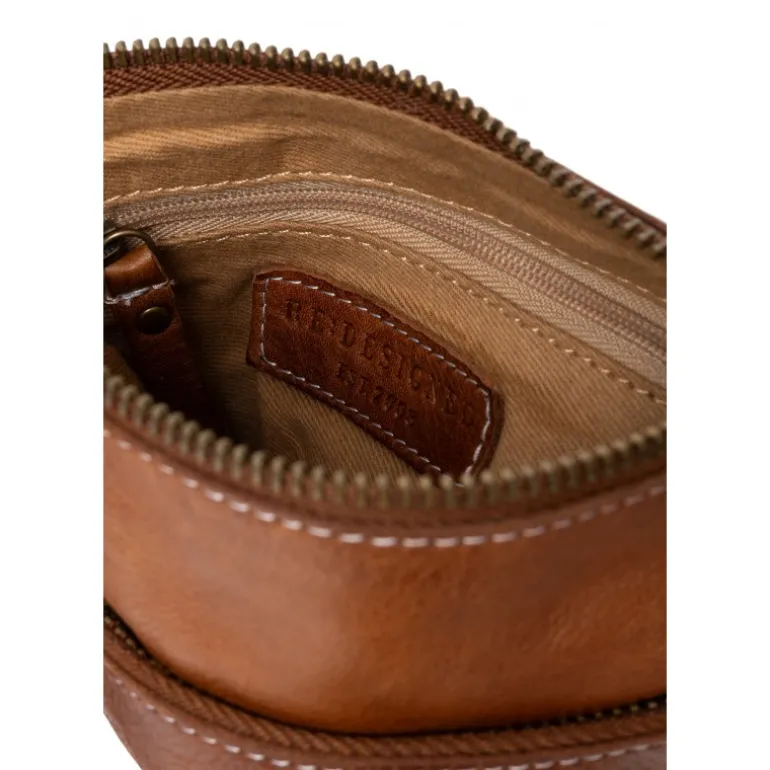 RE:DESIGNED Jara Small - Brun skind taske 6430 Walnut fra RE:DESIGNED