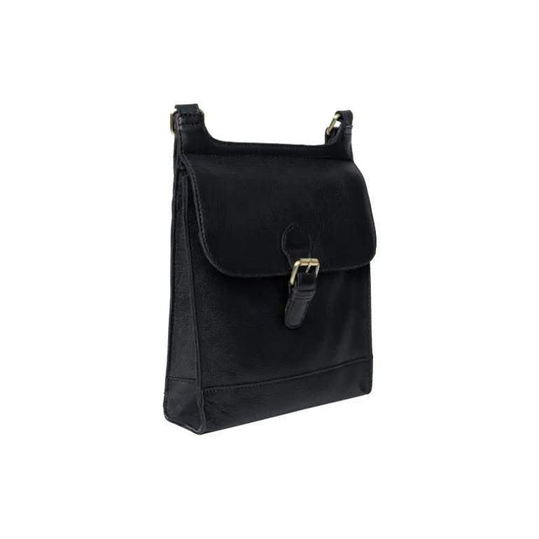 RE:DESIGNED Jeane Big - Sort crossover med spænde 6459 Black fra RE:DESIGNED