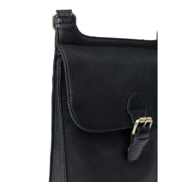 RE:DESIGNED Jeane Big - Sort crossover med spænde 6459 Black fra RE:DESIGNED