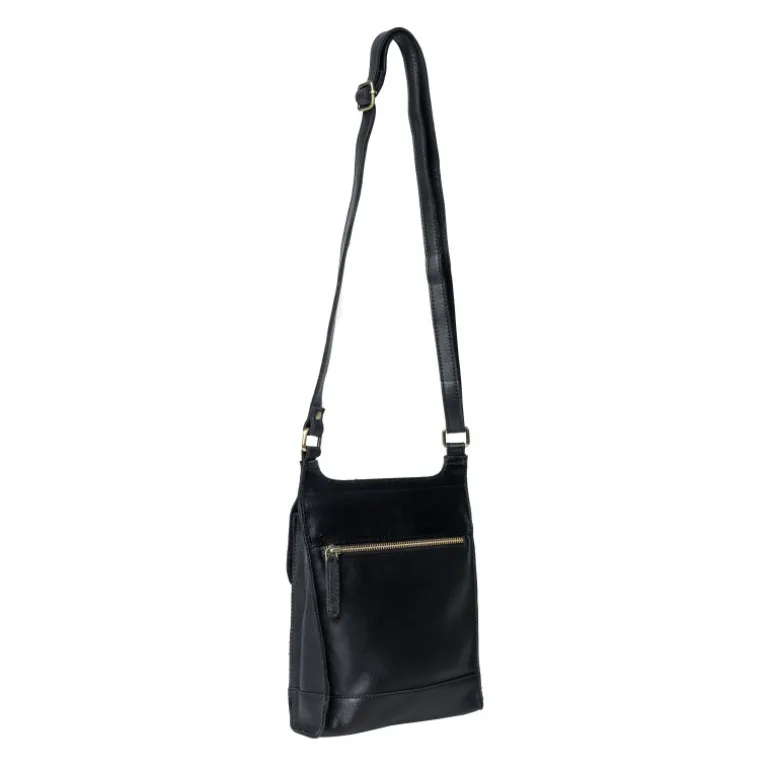 RE:DESIGNED Jeane Big - Sort crossover med spænde 6459 Black fra RE:DESIGNED