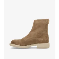 Shoedesign Copenhagen DAHLIA - Beige ruskindsstøvle S221-1006 Suede Taupe-beg fra Shoedesign Copenhagen