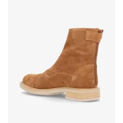 Shoedesign Copenhagen DAHLIA - Camel ruskindsstøvle S221-1006 Suede Tan-beg fra Shoedesign Copenhagen
