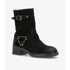 Shoedesign Copenhagen MAGGIE SB - Sort bikerstøvle SDboot10001 Black fra Shoedesign Copenhagen