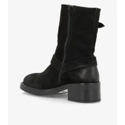 Shoedesign Copenhagen MAGGIE SB - Sort bikerstøvle SDboot10001 Black fra Shoedesign Copenhagen