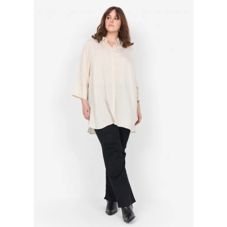 Wasabi WA-KARISSA 2 - Creme farvet skjorte W10289 Cream fra Wasabiconcept