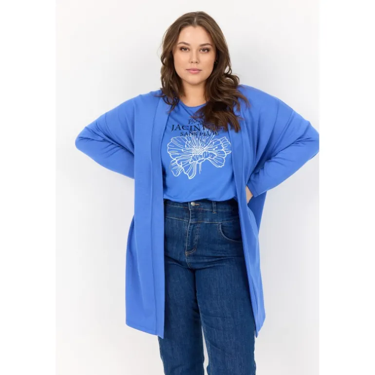 Wasabi WA-SABINA 23 - Blå cardigan W20191 Amparo Blue fra Wasabiconcept