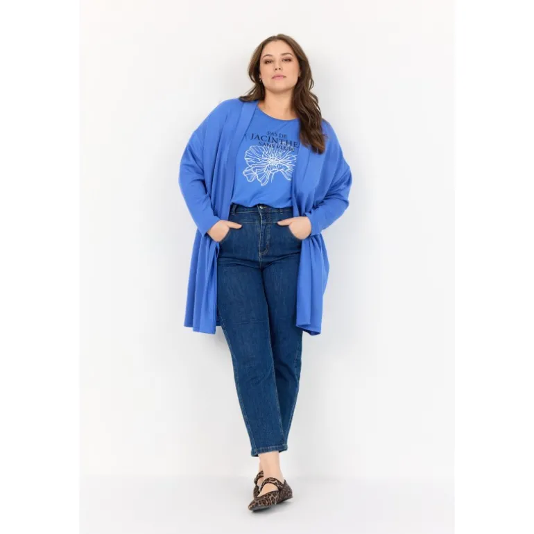 Wasabi WA-SABINA 23 - Blå cardigan W20191 Amparo Blue fra Wasabiconcept