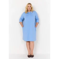 Wasabi WA-SABINA 32 - Lyseblå sweat kjole W20265 Air Blue fra Wasabiconcept