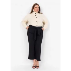 Wasabi WA-SABINA 35 - Offwhite cardigan med knapper W20303 Cream fra Wasabiconcept