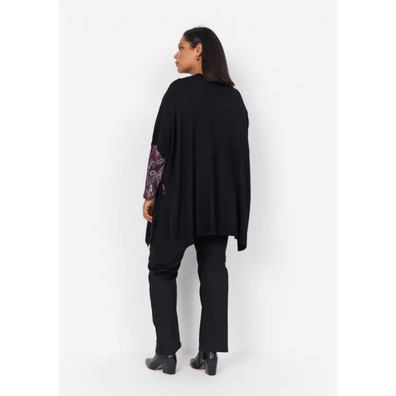 Wasabi WA-SAMANDA 17 - Sort poncho W30061 Black fra Wasabiconcept