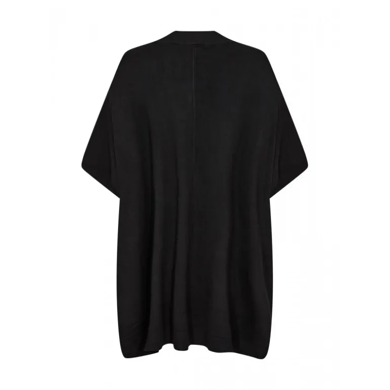 Wasabi WA-SAMANDA 17 - Sort poncho W30061 Black fra Wasabiconcept