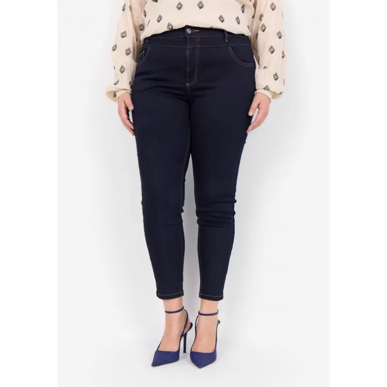 Wasabi WA-SELMA 1 - Mørkeblå Jeans W10457 Blue Black Denim fra Wasabiconcept