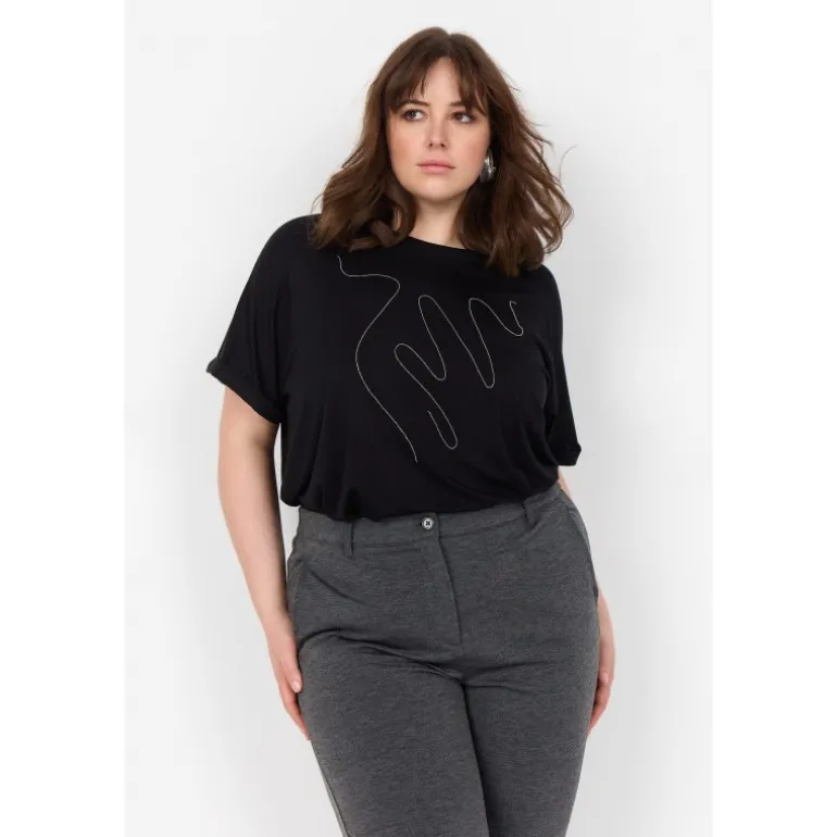 Wasabi WA-SIBELLE 9 - Sort t-shirt W20240 Black fra Wasabiconcept