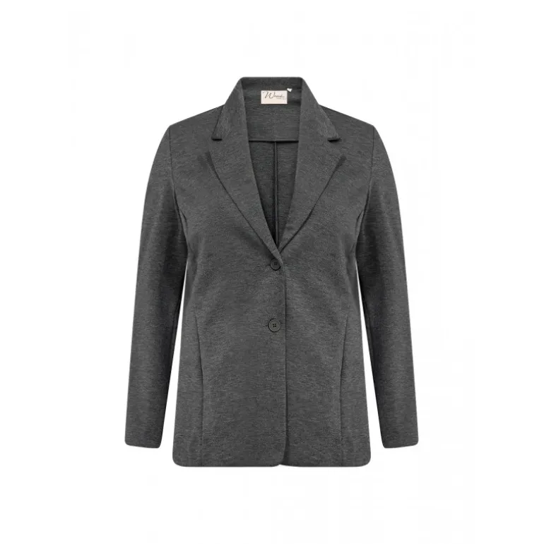 Wasabi WA-SINA 1 - Grå habitjakke W20012 Grey Melange fra Wasabiconcept
