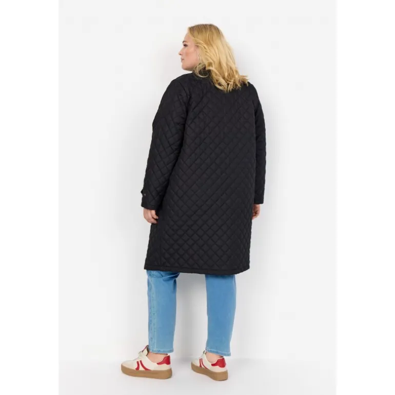 Wasabi WA-STACIE 9 - Sort quiltet jakke W10349 Black fra Wasabiconcept