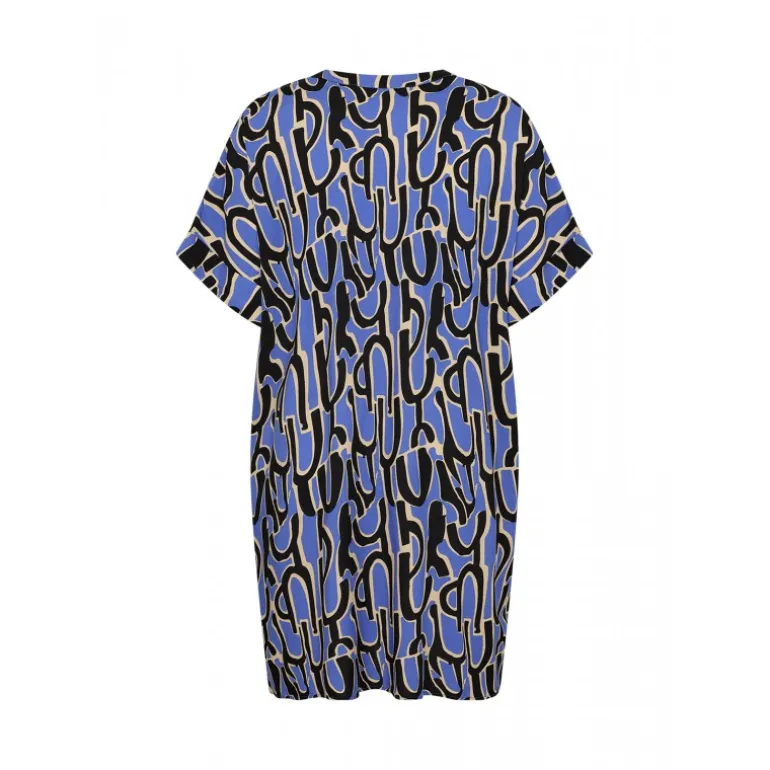Wasabi WA-VALERA 4 - Blå printet tunika W10366 Amparo Blue Combi fra Wasabiconcept