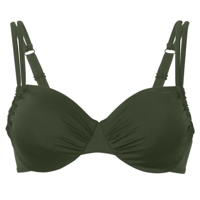 Wiki Adjustable Bikini Top - Grøn Bikini overdel 651-3466 Olive fra WIKI