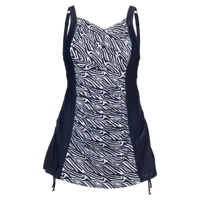 Wiki Swimsuit Serena Plus - Marine badedragt med mønster 472-1117 Milano fra WIKI
