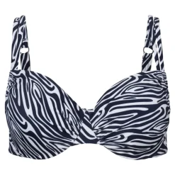 Wiki Underwired Bikini Top - Marine printet Bikini Overdel 472-3466 Milano fra WIKI