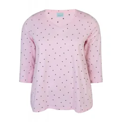 Zhenzi Alberta 627-T-shirt 3/4 - Lyserød t-shirt 200627 Cherry Blossom fra Zhenzi