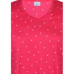 Zhenzi Alberta 627-T-shirt 3/4 - Pink t-shirt 200627 Raspberry fra Zhenzi