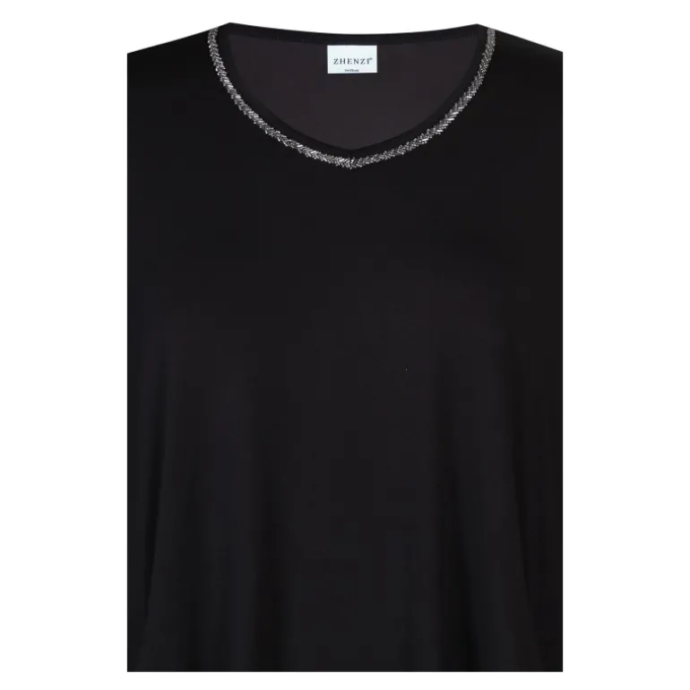 Zhenzi Debi 542 Tunic 3/4 - Sort tunika 200542 Black fra Zhenzi