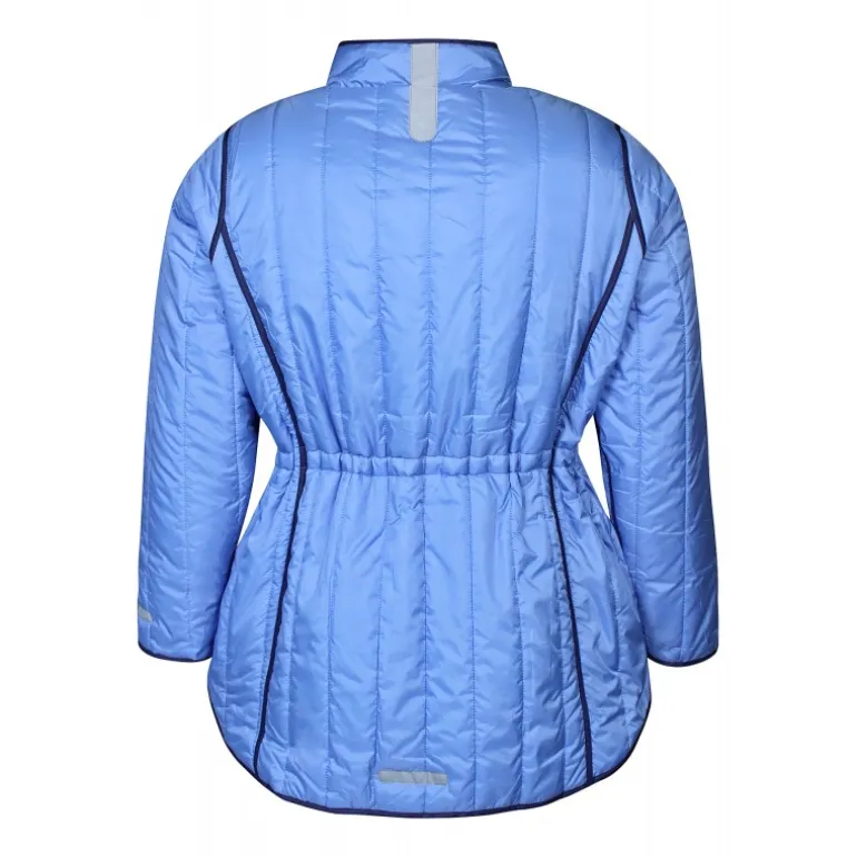 Zhenzi Elea 609-JAcket L/S - Blå vendbar dynejakke 200609 Cornflower Blue fra Zhenzi