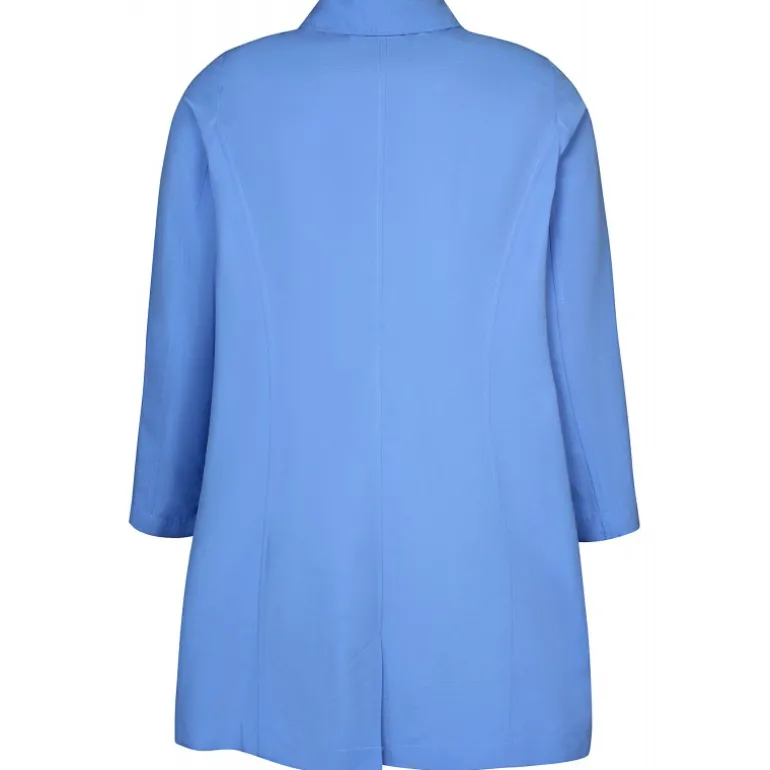 Zhenzi Elia 604-Jacket L/S - Blå frakke 200604 Cornflower blue fra Zhenzi