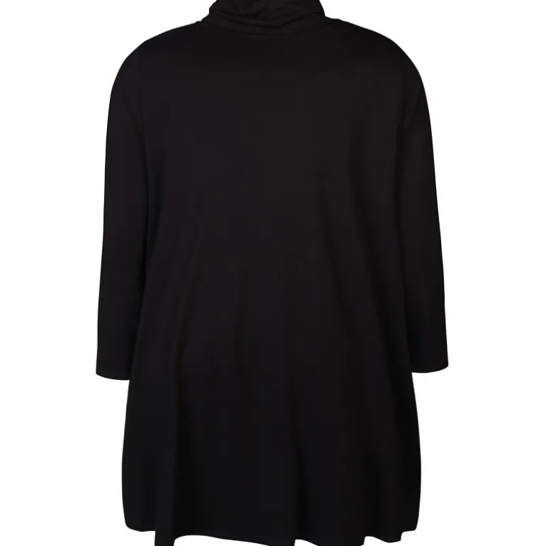 Zhenzi Ella 632-Tunic L/S - Sort tunika 200632 Black fra Zhenzi