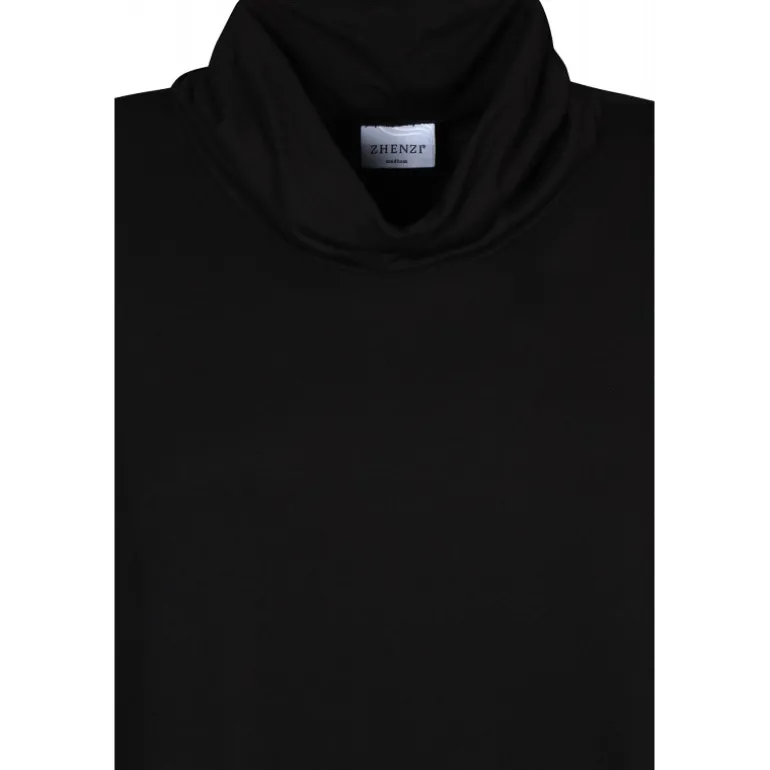 Zhenzi Ella 632-Tunic L/S - Sort tunika 200632 Black fra Zhenzi