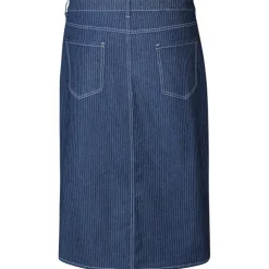 Zhenzi Exie 678-Skirt - Blå pinstripe nederdel 200678 Pinstripe Dark Blue fra Zhenzi