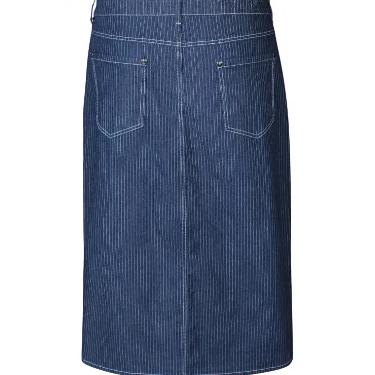 Zhenzi Exie 678-Skirt - Blå pinstripe nederdel 200678 Pinstripe Dark Blue fra Zhenzi