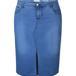 Zhenzi Fay 784-Skirt - Denim nederdel 200784 Scilla denim wash fra Zhenzi