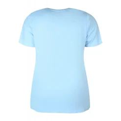 Zhenzi Fenn 713-T-shirt S/S - Blå t-shirt med print 200713 Blue Bell fra Zhenzi