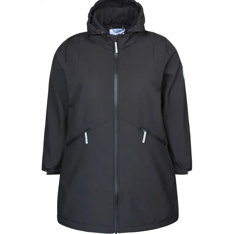 Zhenzi Floe 687 Jacket - Sort softshell jakke 200687 Black fra Zhenzi