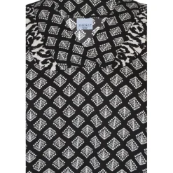 Zhenzi Ghia 751-Tunic 3/4 - Sort printet tunika 200751 Black fra Zhenzi