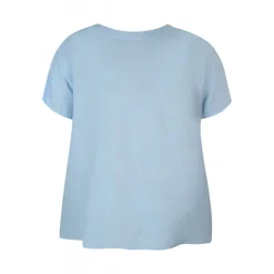 Zhenzi Hyla 796-Blouse S/S - Lyseblå bluse 200796 Blue bell fra Zhenzi