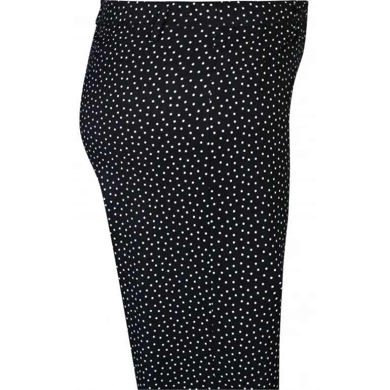 Zhenzi Jazzy 66 Jazzy fit - Sorte stumpebuks med prikker 200251 Black fra Zhenzi