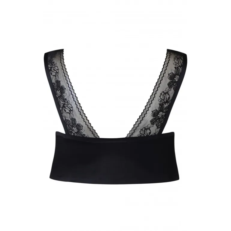 Zhenzi Paige 347 Bra Top - Sort top med blonde 200347 Black fra Zhenzi