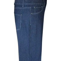 Zhenzi Rupi 04-Rupi Fit - Blå buks med hvid nålestrib 200679 Pinestripe dark blue fra Zhenzi