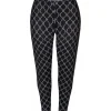 Zhenzi Susa 628 Leggings - Sort leggings med hvidt print 200628 black fra Zhenzi