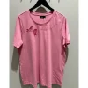 Zizzi ESIV S/S T-SHIRT - T-shirt med sløjfe detalje E04584A Rosebloom fra Zizzi