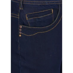 Zizzi Jeans, Long Vilma - Jeans JB060390B DK Blue Rinse fra Zizzi