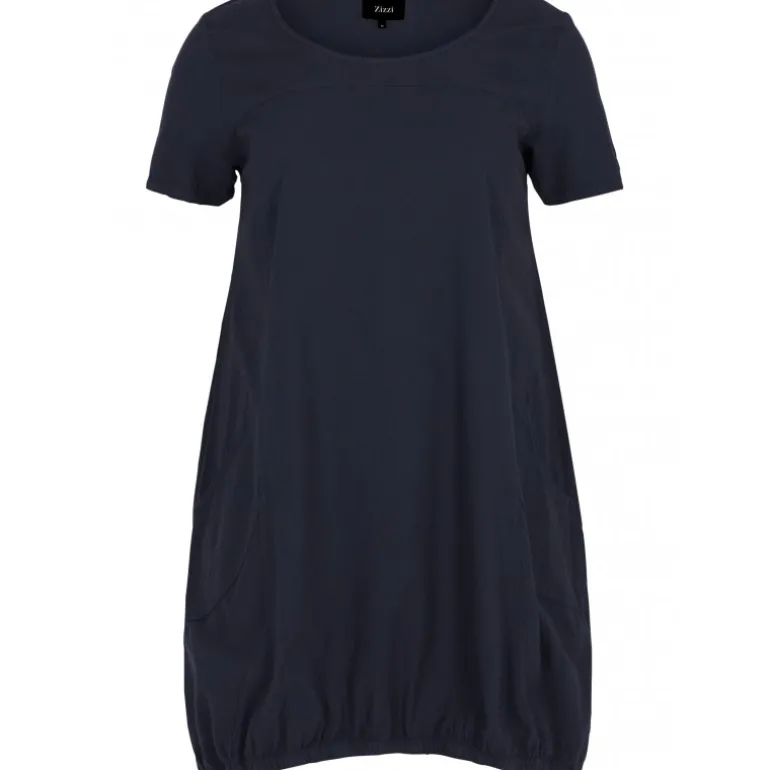 Zizzi Jeasy, S/S, Dress - Kjole J80000L Night Sky fra Zizzi