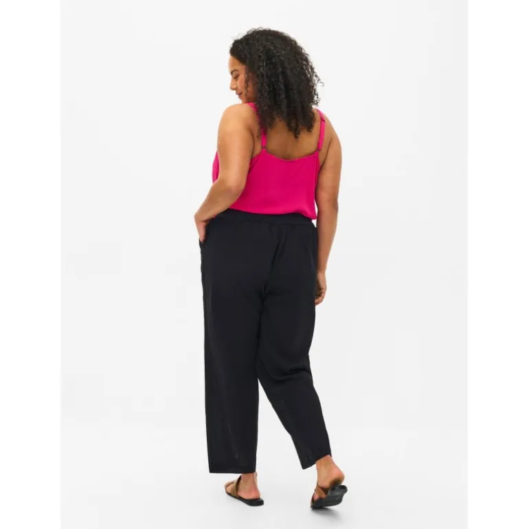 Zizzi VFLEX PANTS - Sort buks V00471J Black fra Zizzi