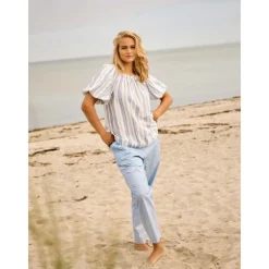 Zoey LANA PANTS - Lyseblå buks 234-0410 Placid Blue fra Zoey